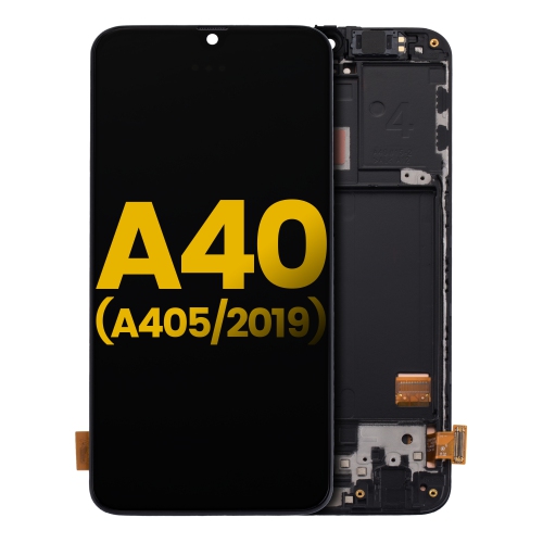 Replacement OLED Assembly With Frame Compatible For Samsung Galaxy A40 (A405 / 2019) (All Colors) by ESOURCE PARTS - Refurbished condition - Image 4