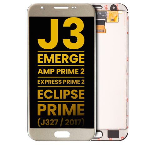 Replacement OLED Assembly Without Frame Compatible For Samsung Galaxy J3 / Emerge / Amp Prime 2 / Express Prime 2 / Eclipse / Prime (J327 / 2017) (Gold) by ESOURCE PARTS - Refurbished condition - Image 3