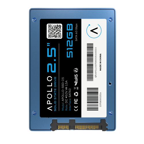 Replacement APOLLO High Performance 2.5" SSD 3D TLC Nand 512GB