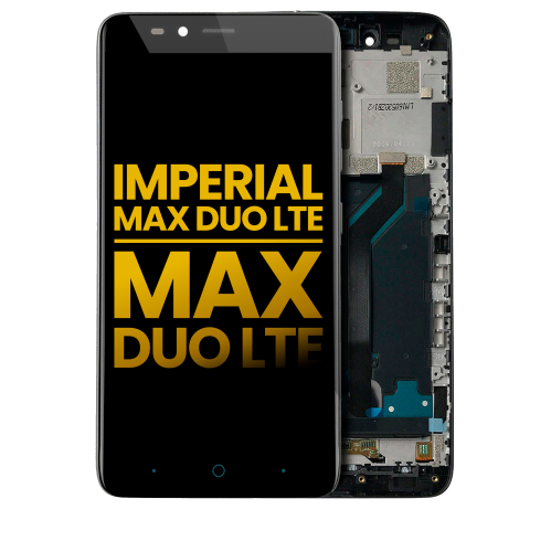 Replacement LCD Assembly With Frame Compatible For ZTE Imperial MAX Duo LTE (Z963) / ZTE Max Duo LTE (Z962) (All Colors) by ESOURCE PARTS - Refurbished condition - Image 2