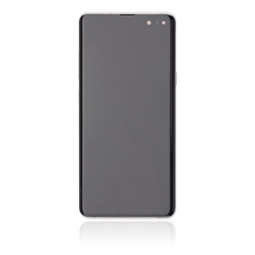 ESOURCE PARTS  Replacement Oled Assembly With Frame Compatible for Samsung Galaxy S10 5G (Premium) (Crown Silver)
