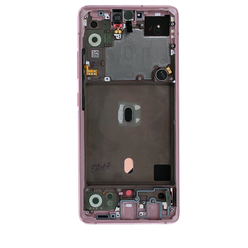 Replacement OLED Assembly With Frame Compatible For Samsung Galaxy A51 5G (A516 / 2020) (Non-Verizon 5G UW Frame) (Prism Cube Pink) by ESOURCE PARTS - Refurbished condition - Image 2