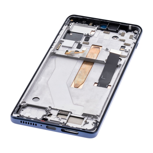 Refurbished - Replacement LCD Assembly With Frame Compatible For Motorola Edge 20 Pro (XT2153-1) (Midnight Blue)