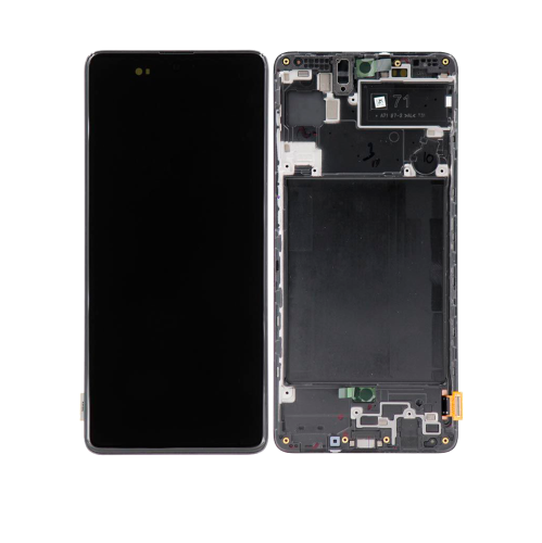 Replacement OLED Assembly With Frame Compatible For Samsung Galaxy A716V (A716V / 2020) (Verizon 5G UW Frame Only) (Prism Crush Black) by ESOURCE PARTS - Refurbished condition - CA$211.94
