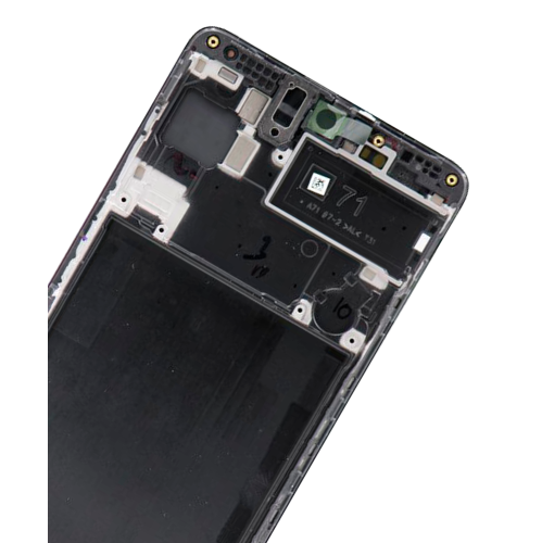 Replacement OLED Assembly With Frame Compatible For Samsung Galaxy A716V (A716V / 2020) (Verizon 5G UW Frame Only) (Prism Crush Black) by ESOURCE PARTS - Refurbished condition - Image 2