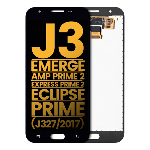 Replacement OLED Assembly Without Frame Compatible For Samsung Galaxy J3 / Express Prime 2 / Eclipse / Prime (J327 / 2017) (Black) by ESOURCE PARTS - Refurbished condition - Image 3