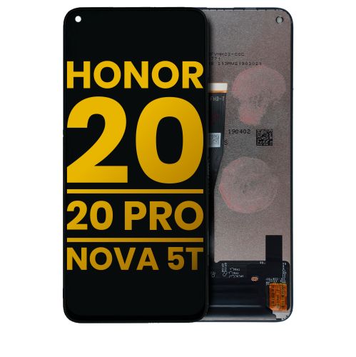 Replacement LCD Assembly Without Frame Compatible For Huawei Honor 20 / 20 Pro / Nova 5T (Midnight Black) by ESOURCE PARTS - Refurbished condition - Image 7