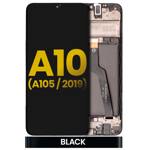 Replacement LCD Assembly With Frame Compatible For Samsung Galaxy A10 (A105 / 2019) (International Dual Sim Version) (Black) by ESOURCE PARTS - Refurbished condition - Image 2