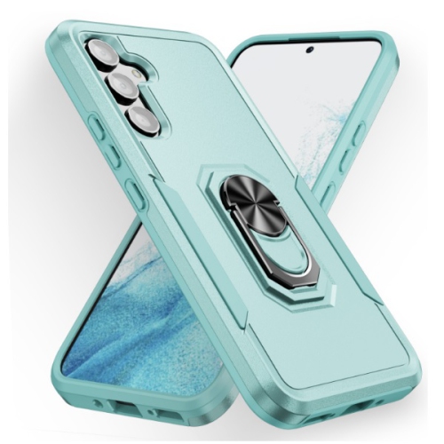 TopSave Dual Layer Shockproof Magnetic Kickstand Cell Phone Cover Protective with Rugged Ring Holder Heavy Duty Case For Samsung Galaxy A14 6.6" 5G,