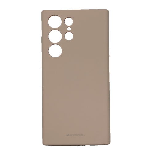 GOOSPERY  Topsave Liquid Silicone Gel Rubber Full Body Protection Cover Case for Samsung Galaxy S23 Ultra 6.8" 5G Sand In Pink