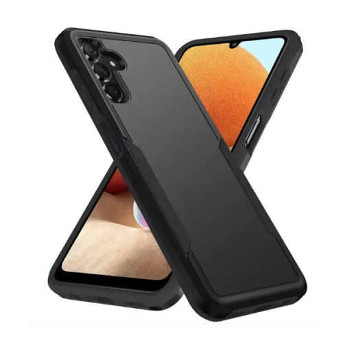 TopSave New Style Matt Polish PC+TPU 2 in 1 Slim Lightweight Shockproof, Rugged, Protective Armor Case For Samsung Galaxy A14 6.6" 5G, Black