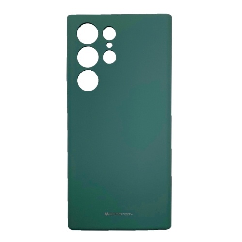 GOOSPERY  Topsave Liquid Silicone Gel Rubber Full Body Protection Cover Case for Samsung Galaxy S23 Ultra 6.8" 5G In Green