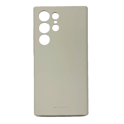 GOOSPERY  Topsave Liquid Silicone Gel Rubber Full Body Protection Cover Case for Samsung Galaxy S23 Ultra 6.8" 5G, Stone