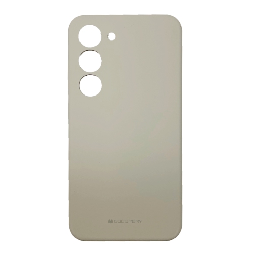 GOOSPERY  Topsave Liquid Silicone Gel Rubber Full Body Protection Cover Case for Samsung Galaxy S23 6.1" 5G, Stone