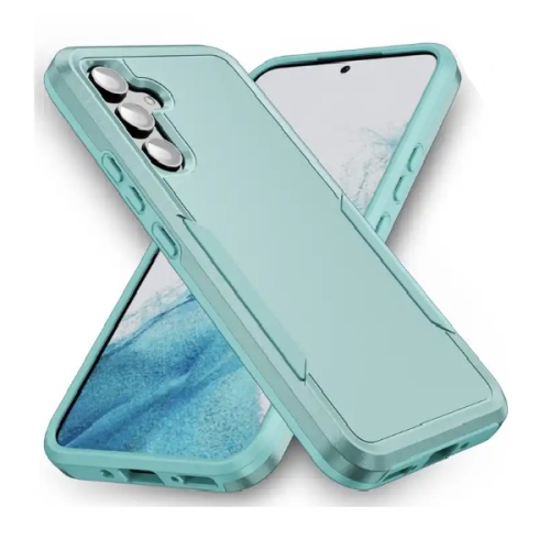 TopSave New Style Matt Polish PC+TPU 2 in 1 Slim Lightweight Shockproof, Rugged, Protective Armor Case For Samsung Galaxy A14 6.6" 5G, Teal