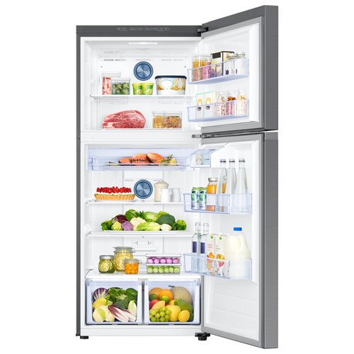 Samsung 29" Top Freezer Refrigerator with Twin Cooling Plus & Flex Zone (RT18M6114SR/AA) - Stainless - Only at Best Buy