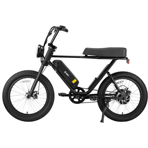 SWFT Zip X 500W Electric Fat Tire Bike with up to 59.5km Battery Life - Black - Only at Best Buy