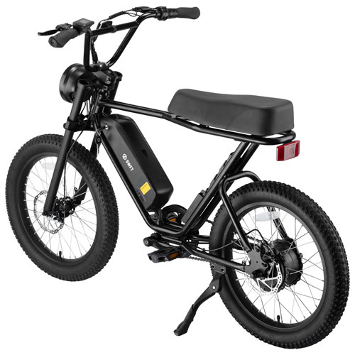SWFT Zip X 500W Electric Fat Tire Bike with up to 59.5km Battery Life - Black - Only at Best Buy