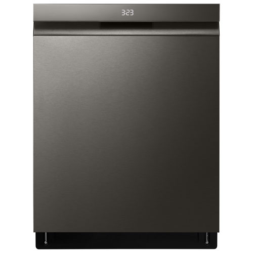 LG QuadWash Pro 24" 44dB Built-In Dishwasher with Third Rack - Black Stainless Steel