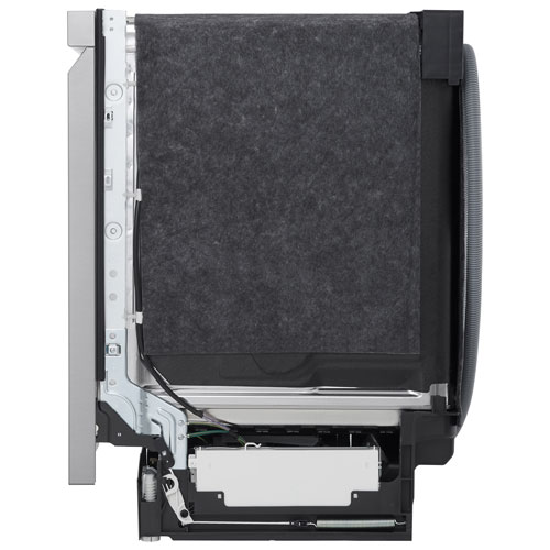Lave-vaisselle encastrable 24 po 44 dB avec troisième panier de LG - Inox résistant aux taches