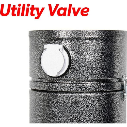 Allegro Compact and Powerful RV Central Vacuum System with Utility Garage Car Kit and 1 Inlet Installation Kit