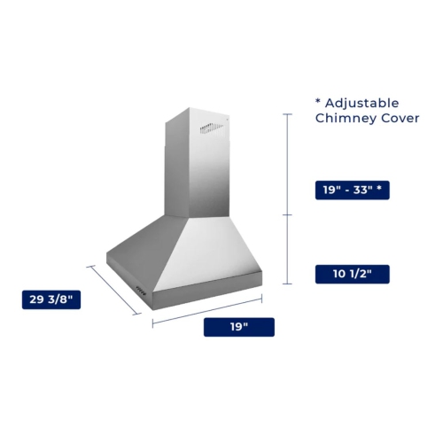 Hauslane&nbsp;| Chef 30-in Convertible Stainless Steel Wall-Mounted Range Hood