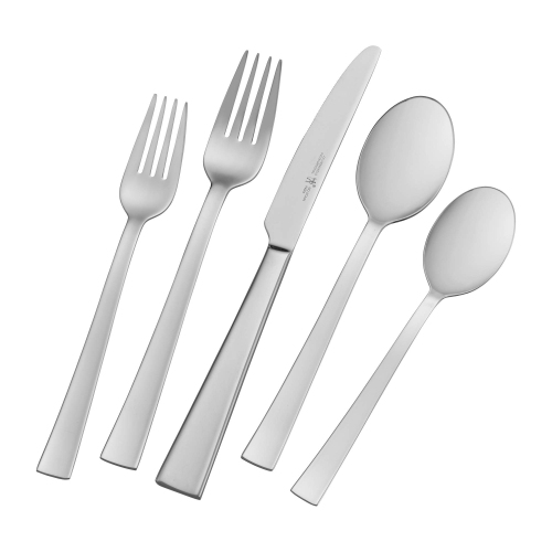 HENCKELS Andria 20 Piece Flatware Set Matted