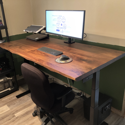 Solid Live Edge Walnut Table Top 60" x 30"