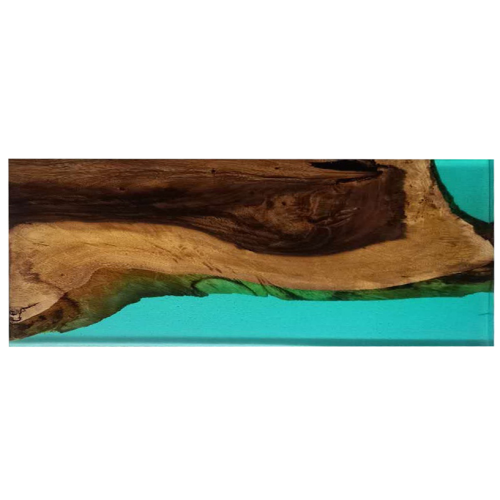 Small Epoxy Resin River Table Top/Shelf 48" x 12"