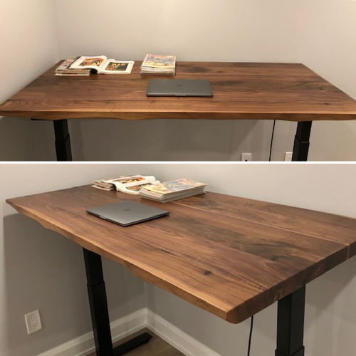 Solid Live Edge Walnut Table Top 36" x 72"