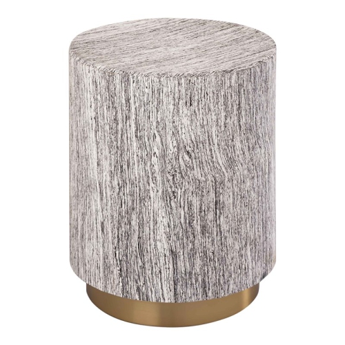 TOV FURNITURE  Dahlia 19"h Transitional Wood Side Table In Brown/distressed In White