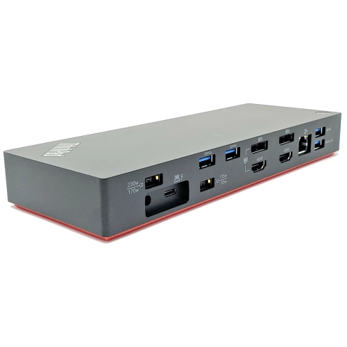 Lenovo ThinkPad Thunderbolt 3 Dock Gen 2 135W (40AN0135US) Dual UHD 4K Display Capability, 2 HDMI, 2 DP, USB-C, USB 3.1 by LENOVO - Refurbished condition - Image 2