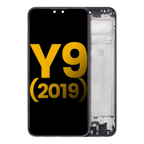 Replacement LCD Assembly With Frame Compatible For Huawei Y9 (2019) (Midnight Black) by ESOURCE PARTS - Refurbished condition - Image 2