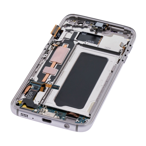 Replacement OLED Assembly With Frame Compatible For Samsung Galaxy S7 (All US Models) (Gold Platinum) by ESOURCE PARTS - Refurbished condition - Image 9