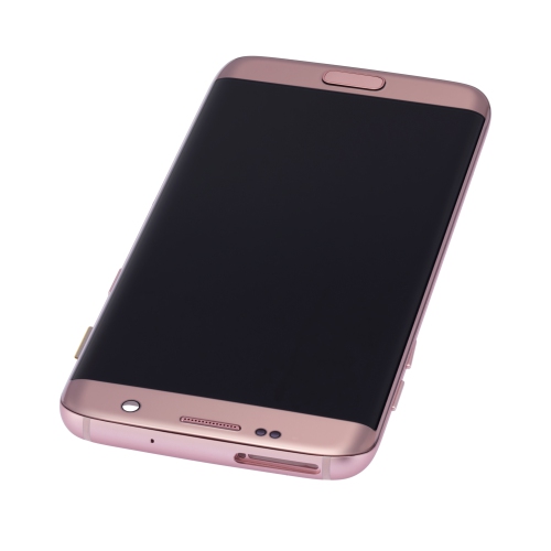 Replacement OLED Assembly With Frame Compatible For Samsung Galaxy S7 Edge (All US Models / G935A) (Rose Gold) by ESOURCE PARTS - Refurbished condition - Image 2