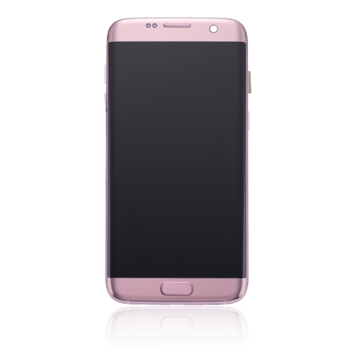 Replacement OLED Assembly With Frame Compatible For Samsung Galaxy S7 Edge (All US Models / G935A) (Rose Gold) by ESOURCE PARTS - Refurbished condition - Image 4