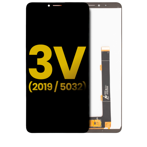 Replacement LCD Assembly Without Frame Compatible For Alcatel 3V (5032 / 2019) (Elegant Black) by ESOURCE PARTS - Refurbished condition - Image 6