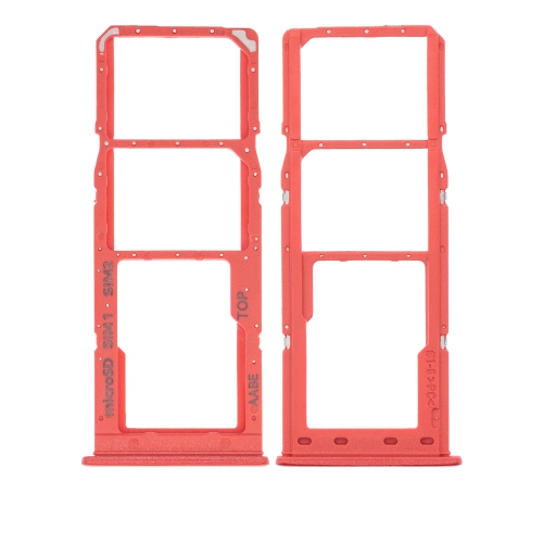 Replacement Dual Sim Card Tray Compatible For Samsung Galaxy A02 (Red)