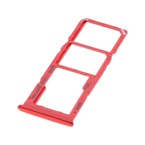 Replacement Dual Sim Card Tray Compatible For Samsung Galaxy A02 (Red)