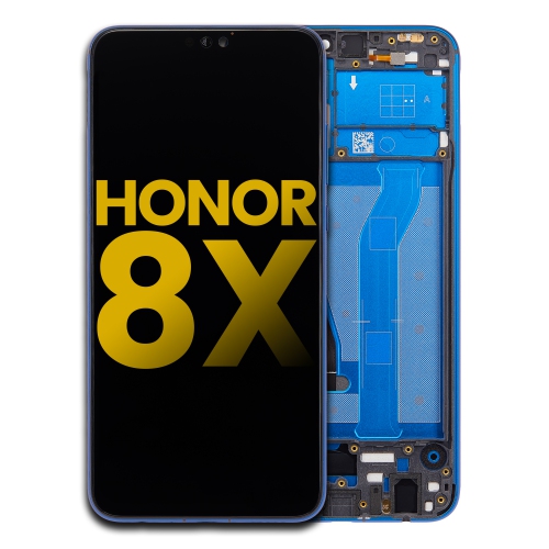 Replacement LCD Assembly With Frame Compatible For Huawei Honor 8X (Blue) by ESOURCE PARTS - Refurbished condition - Image 2