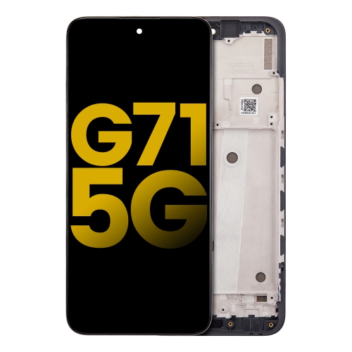 Replacement OLED Assembly With Frame Compatible For Motorola Moto G71 5G (XT2169-1 / 2022) (All Colors) by ESOURCE PARTS - Refurbished condition - Image 2
