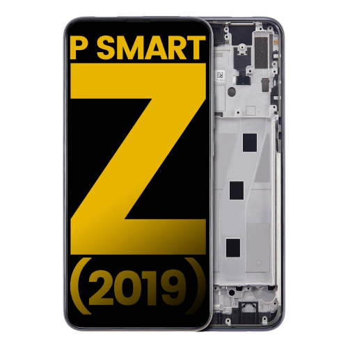 Replacement LCD Assembly With Frame Compatible For Huawei P Smart Z (2019) (Midnight Black) by ESOURCE PARTS - Refurbished condition - Image 2