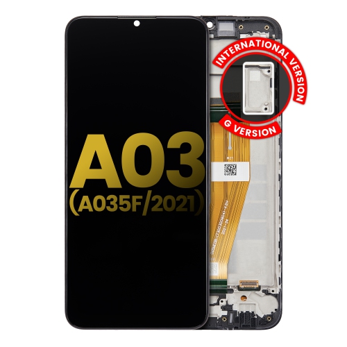 Replacement LCD Assembly With Frame Compatible For Samsung Galaxy A03 (Service Pack) (All Colors)