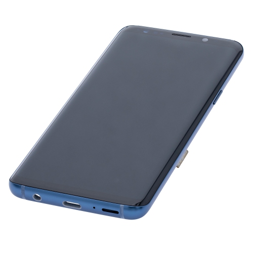 Replacement OLED Assembly With Frame Compatible For Samsung Galaxy S9 (Coral Blue) by ESOURCE PARTS - Refurbished condition - Image 2