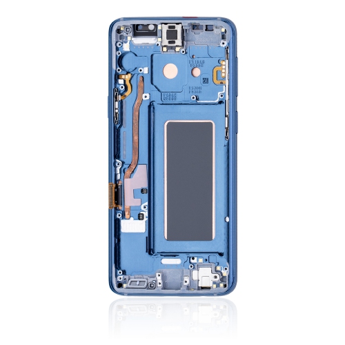 Replacement OLED Assembly With Frame Compatible For Samsung Galaxy S9 (Coral Blue) by ESOURCE PARTS - Refurbished condition - Image 3