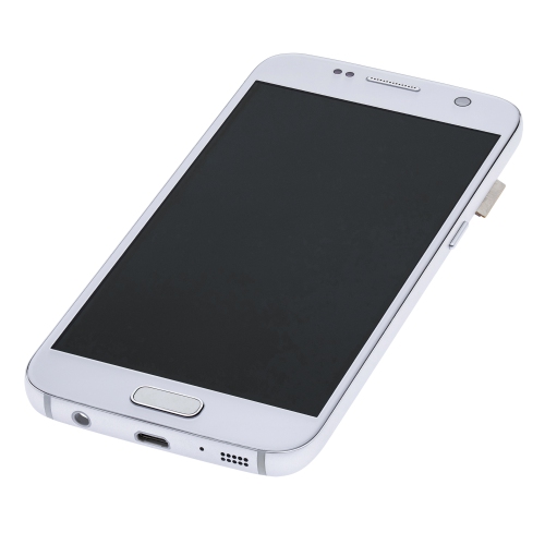 Replacement OLED Assembly With Frame Compatible For Samsung Galaxy S7 (All US Models) (Silver Titanium) by ESOURCE PARTS - Refurbished condition - Image 5