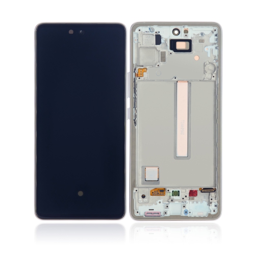 Replacement OLED Assembly With Frame Compatible For Samsung Galaxy A53 / A53 5G (A535 / A536 / 2022) (White) by ESOURCE PARTS - Refurbished condition - CA$192.72