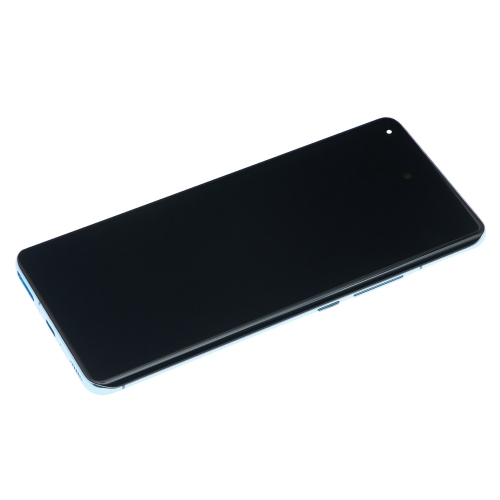 Replacement OLED Assembly With Frame Compatible For Xiaomi Mi 11 (Horizon Blue) by ESOURCE PARTS - Refurbished condition - Image 2