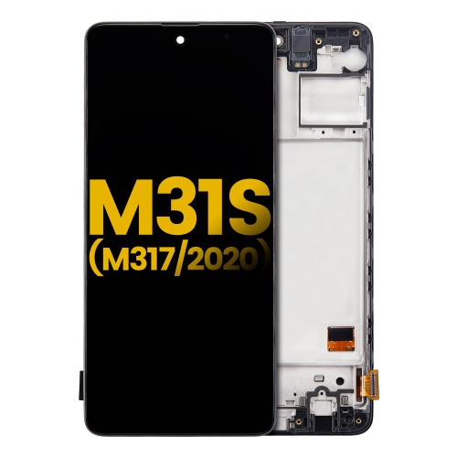 Replacement OLED Assembly With Frame Compatible For Samsung Galaxy M31S (M317 / 2020) (All Colors) by ESOURCE PARTS - Refurbished condition - Image 2
