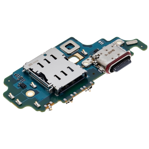 Replacement Charging Port Board With Sim Card Reader Compatible For Samsung Galaxy S21 Ultra 5G (International Version)